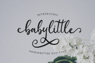 Babylittle Duo: A Playful Script Font for Handmade Craft Projects