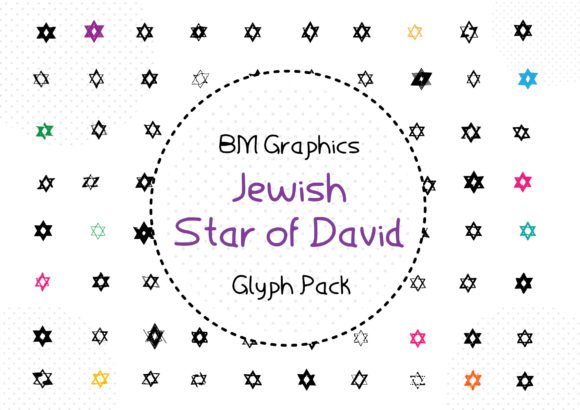 BM Graphics Jewish Star of David: A Dingbats Font for Publishers