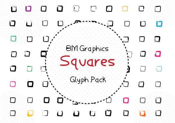 BM Graphics - Squares: A Craft Font for Unique Product Labels
