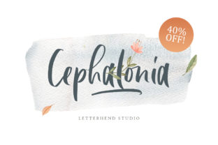 Cephalonia Font Review: A Romantic Script for Branding Work