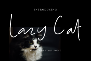 Lazy Cat Script Handwritten Font for Modern Web Design
