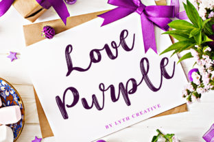 Love Purple Font Review: Sweet Script for Branding