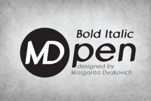 MD Pen Bold Italic: A Modern Sans Serif Typeface for Campaigns