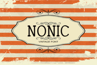 Nonic Serif Font: A Vintage Typeface for Handmade Products