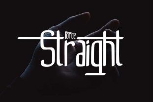 Straight: A Modern Decorative Font for Editorial Design