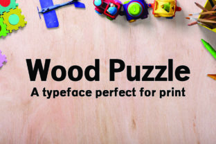 Wood Puzzle Font for Editorial Design That Readers Remember
